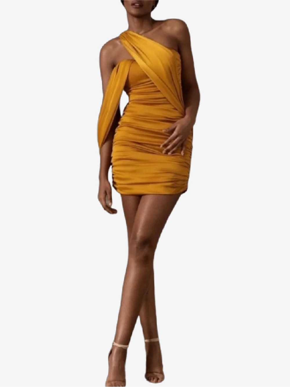 Andrea Iyamah Sol Mini Dress - Yellow - Medium
